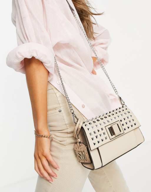 Steve Madden Bstyle studded cross body bag in light pink