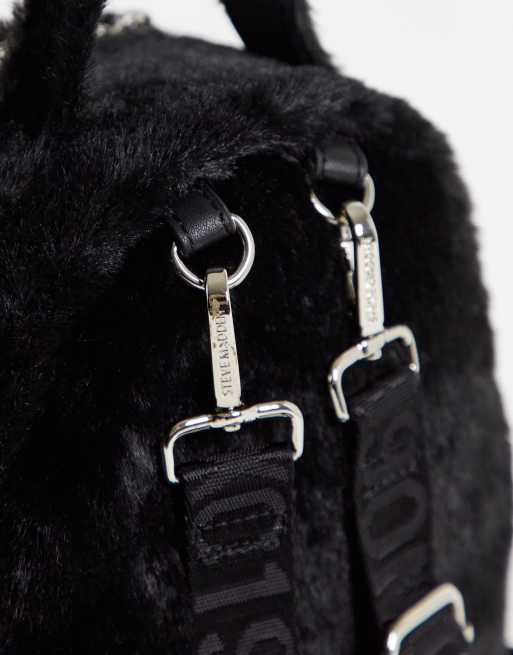 Steve madden store fur backpack