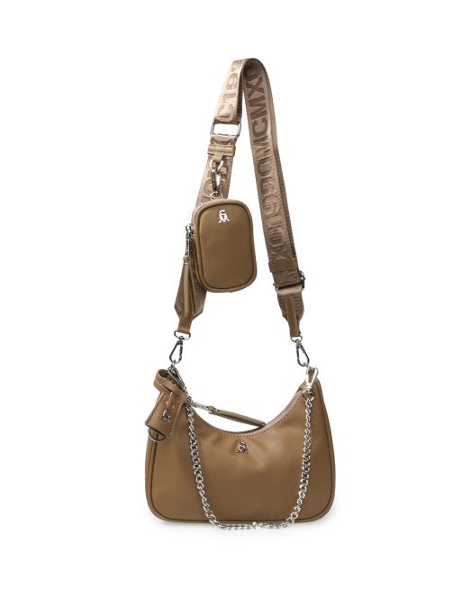 Steve Madden BVital crossbody bag with chain strap in beige