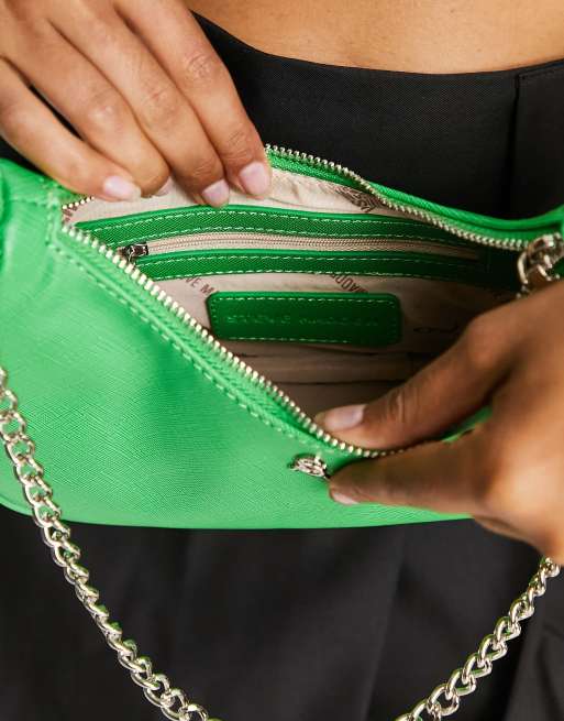 Steve Madden BVital cross body with chain strap in green, 4 of 4