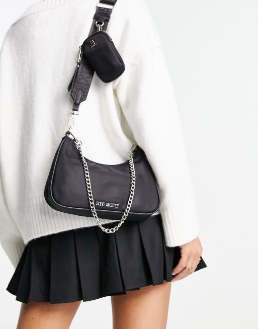 Steve Madden - BVital - Crossbody tas met schakelketting in zwart