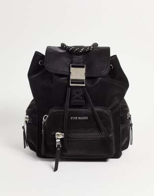 Steve Madden Bwilder black utility backpack