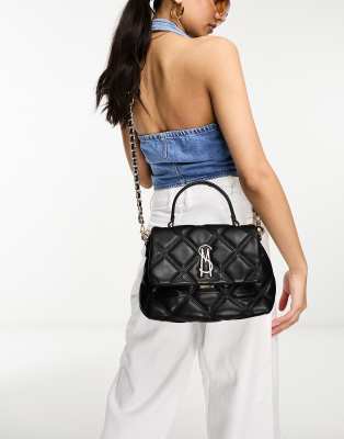 Steve Madden Bworship quilted cross body bag in black