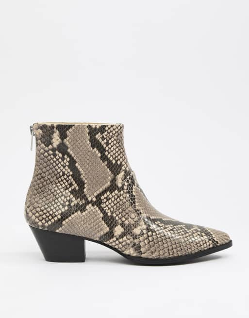 Steve madden snake print on sale boots