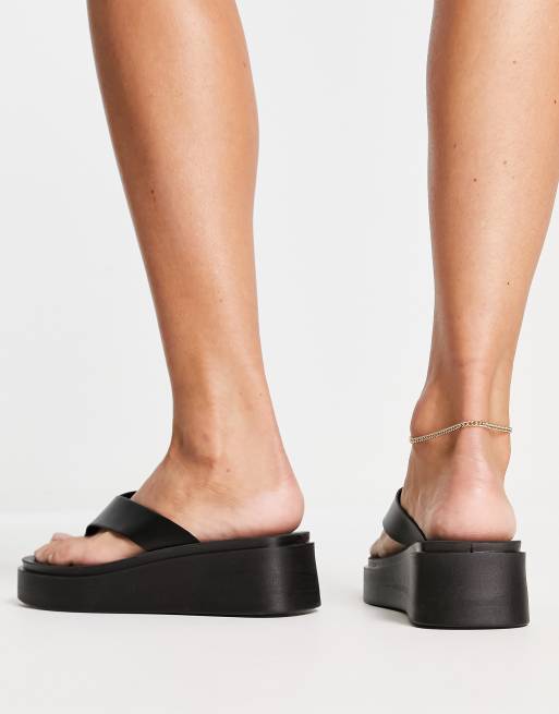 Steve madden kareena black flatform online sandal