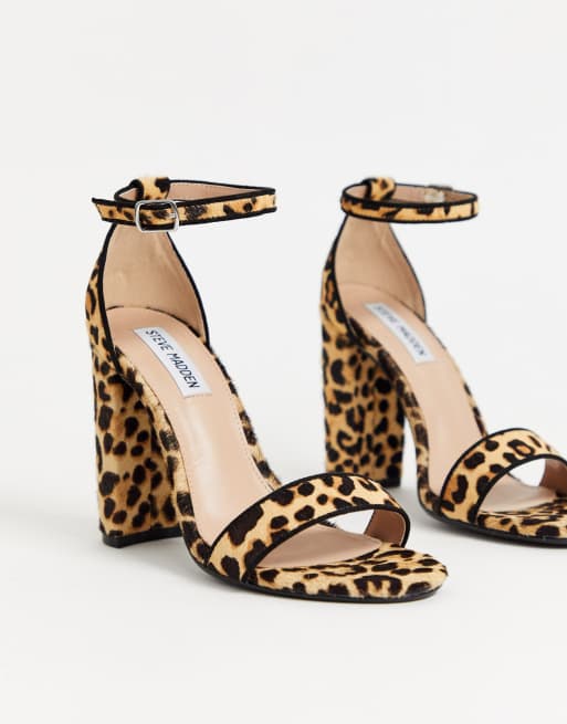 Leopard sandals steve online madden