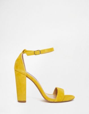 yellow steve madden sandals