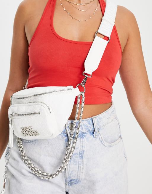 Steve madden clearance white fanny pack