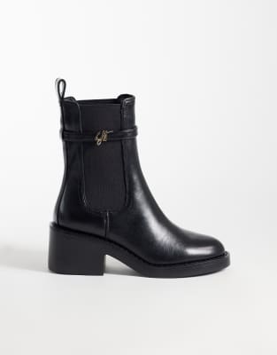 Steve Madden Charity Mid Ankle Boots In Black