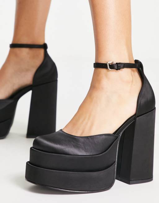 Steve madden black platform on sale shoes