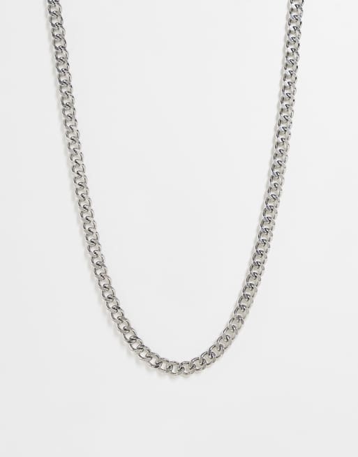 Steve Madden chunky chain necklace in silver