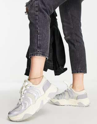 steve madden silver trainers