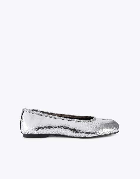 Steve Madden Cipher ballets in silver - view 1