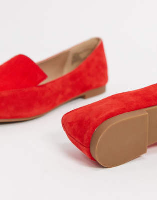 red steve madden loafers