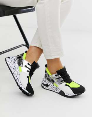 steve madden sneakers neon