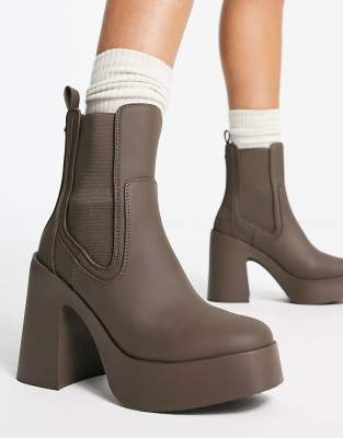 steve madden taupe chelsea boots