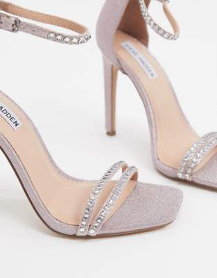 blush sparkle heels