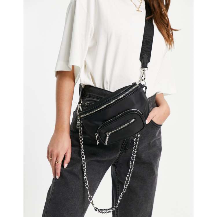 Steve madden black fanny on sale pack