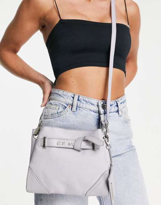 Steve Madden cross body bag with purse attachment in grey ASOS