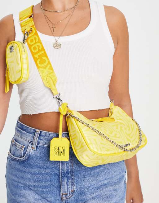 yellow steve madden crossbody