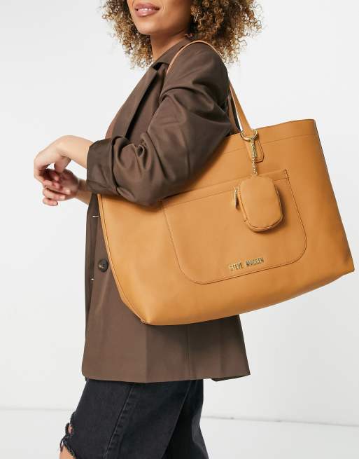 Steve Madden curtis tote bag with coin purse in tan ASOS