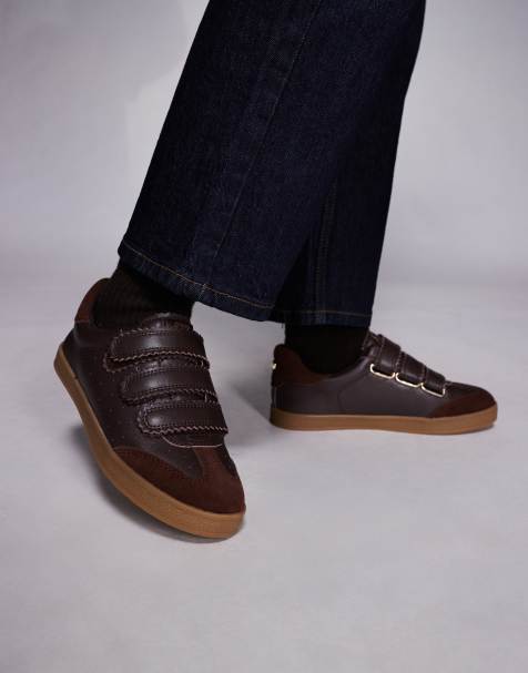 Steve Madden Daybreak gum sole trainer in ground coffee - view 1