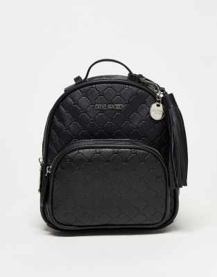 Steve Madden diamond logo backpack in black