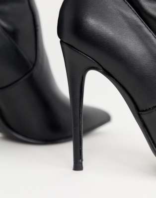 steve madden black high heel boots