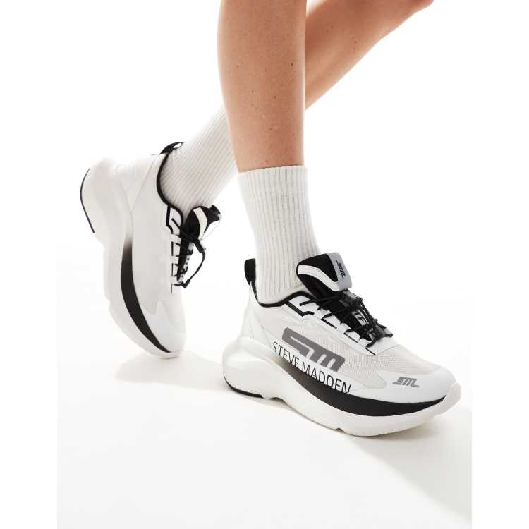 Steve Madden Elevate2 chunky sneakers in white | ASOS
