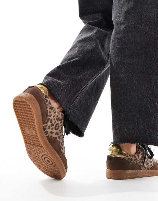 Steve Madden Emporia Sneakers in bruine luipaardprint ASOS