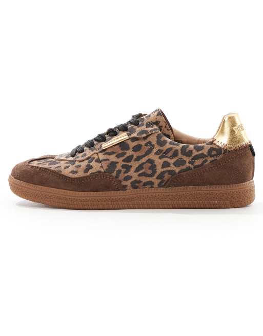 Steve Madden Emporia trainers in brown leopard print