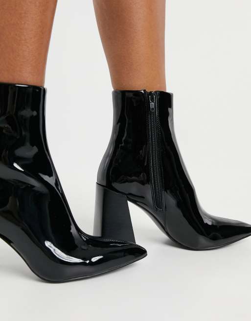 Steve madden patent cheap leather boots