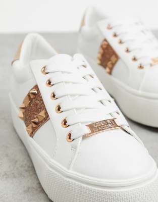 steve madden rose gold sneakers