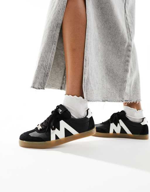 Steve madden sneakers on sale black and white