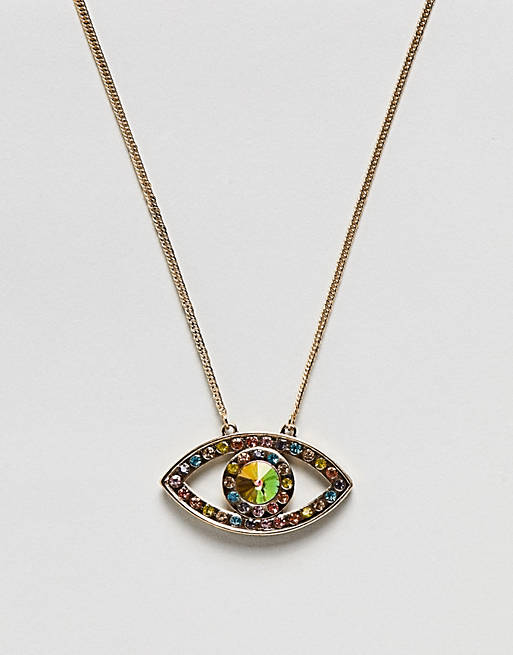 Rainbow shimmer necklace