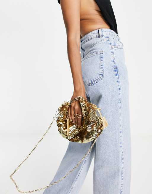 Steve Madden Exclusive – Bbrenda – Złota cekinowa kopertówka, 3 z 4