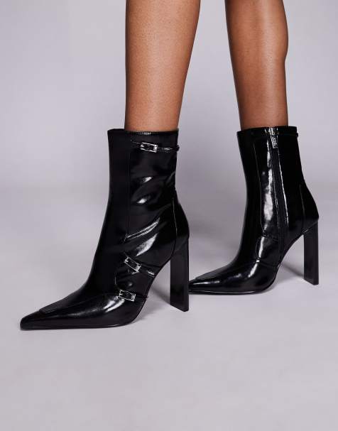 Steve Madden - Fasteneded - Bottines à talon et boucles - Noir - view 1