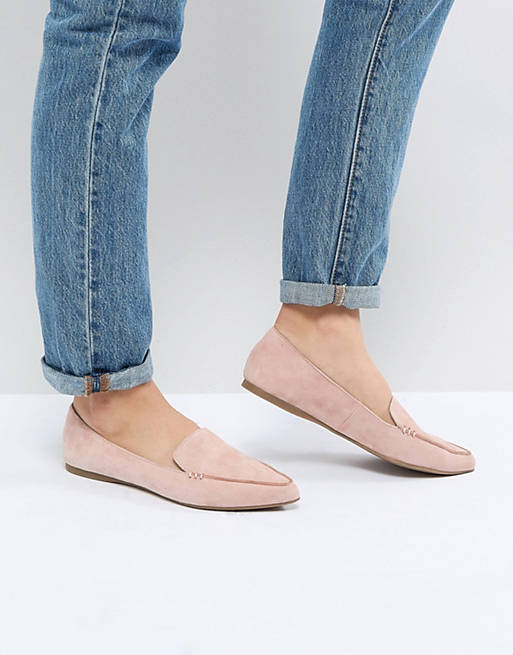 Steve Madden Feather Rose Suede Flat Shoes | ASOS