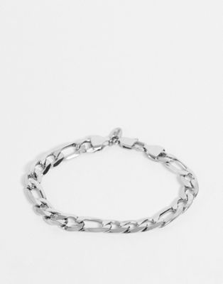 Steve Madden figaro chain bracelet in silver