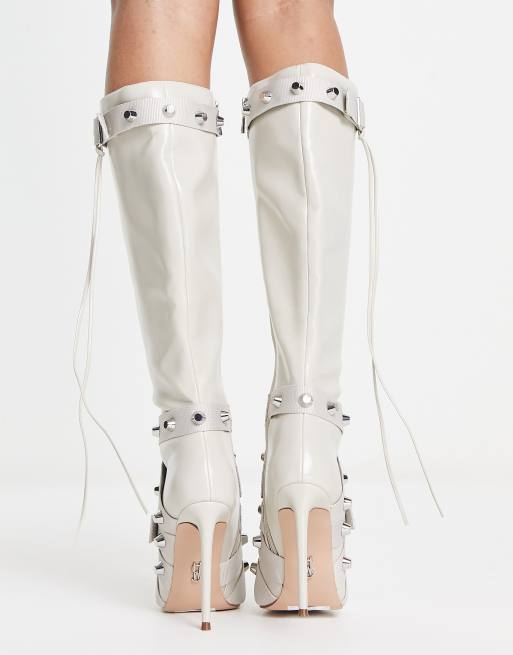 Commando co-ord faux patent leather legging in pastel blue