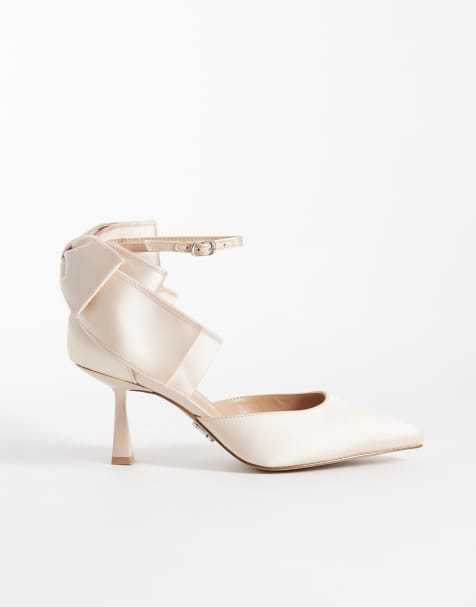 Steve Madden - Fiorela - Zapatos rosa pétalo de tacón con puntera cerrada y detalle de lazo - view 1