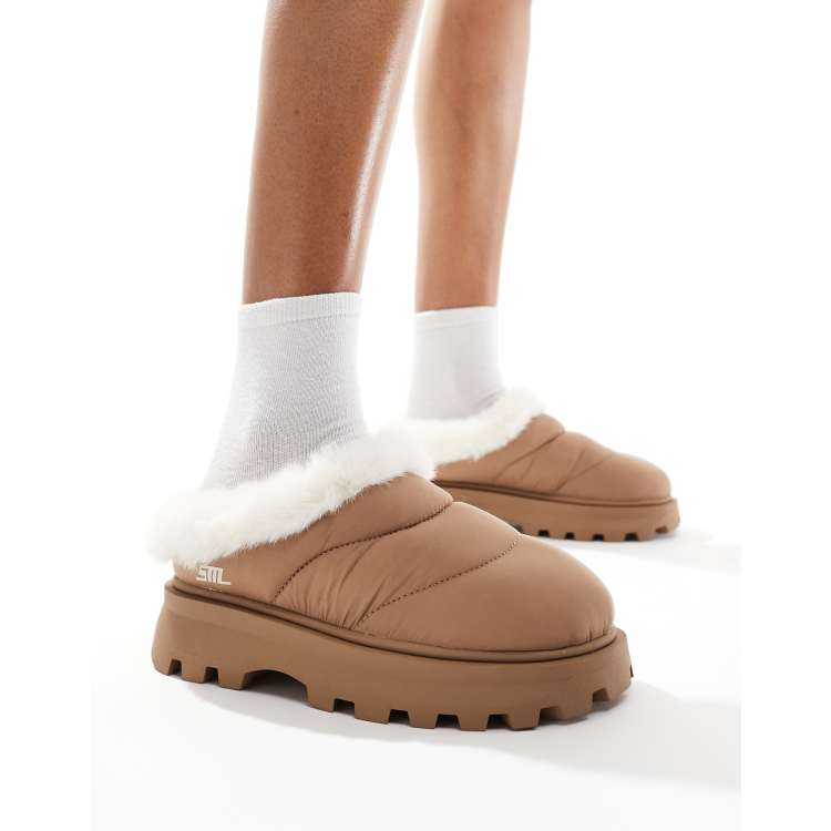 Steve madden fuzzy slippers online