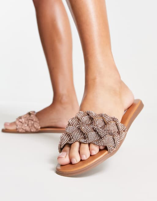 Steve madden sandals slip sales on