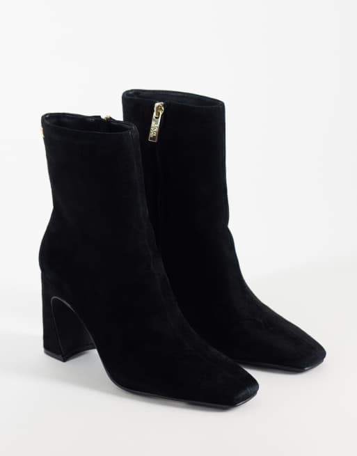 Steve Madden – Flares – Stiefeletten aus schwarzem Wildleder mit hohem Absatz, 2 von 4