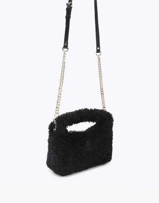 Steve Madden Fluffy bag black cross body in black, 2 of 4