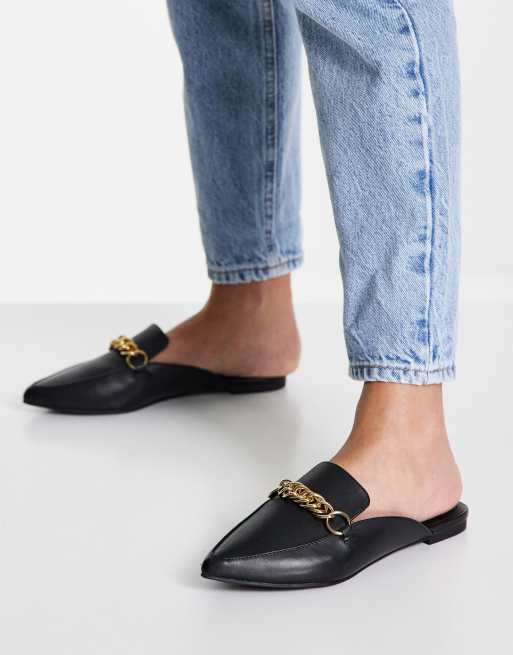 Simplificar Tesoro teoría Steve Madden Forever mules with faux fur lining in black | ASOS