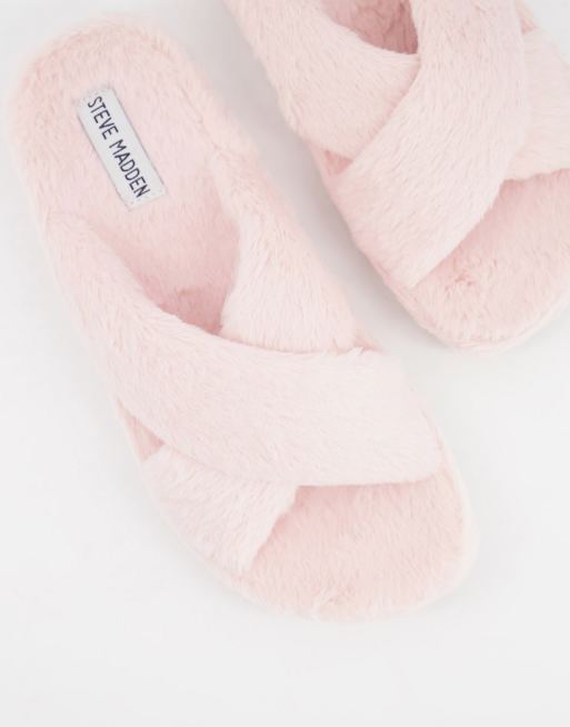 Steve madden store fuzzy slippers