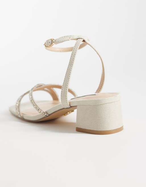 Steve Madden Gabby-P embellished block heeled sandal in pearl multi, 4 of 4
