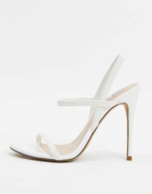 steve madden white strappy sandals