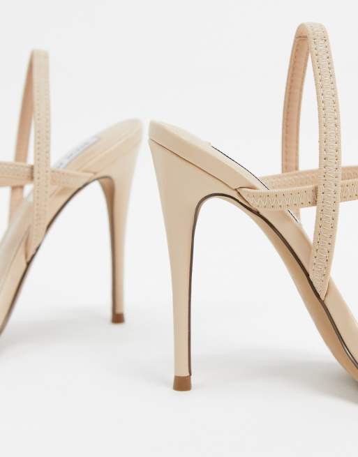 Steve Madden Gabriella strappy heeled sandal in beige